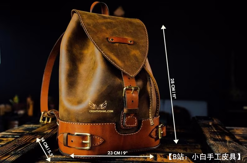 皮革背包图案 - 1