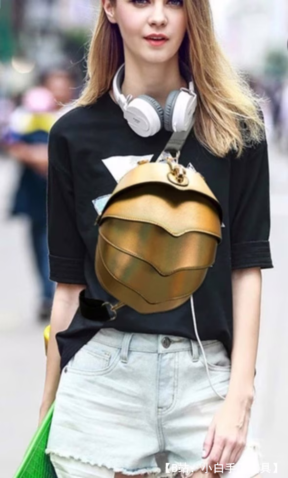 甲虫形状的皮革背包的图案 - 1