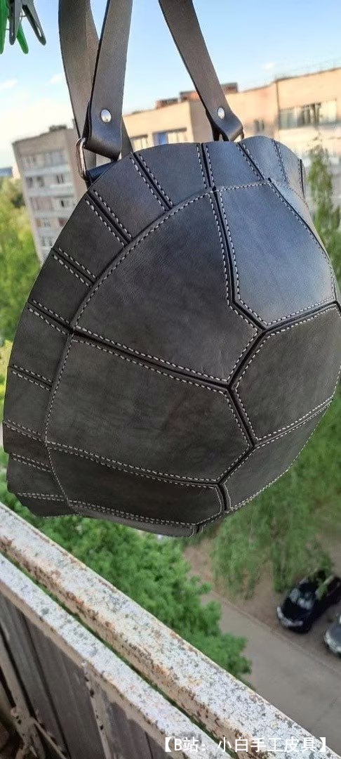 图案皮革背包海龟 - 1