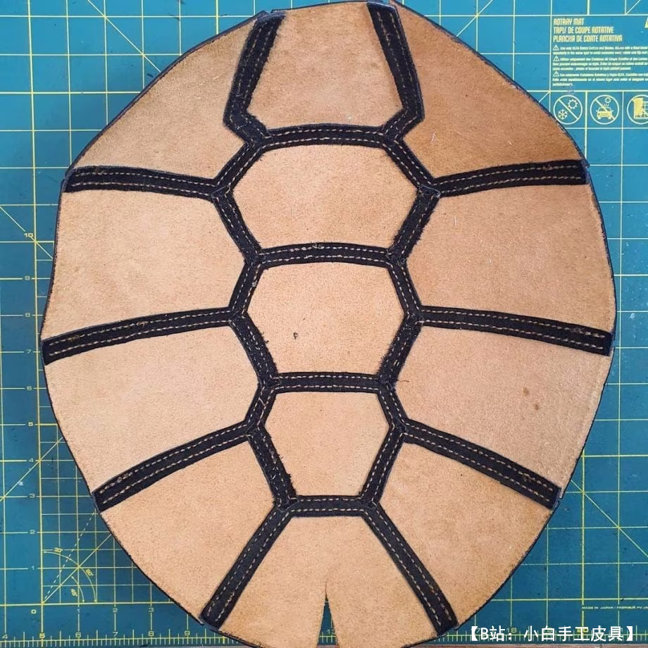 图案皮革背包海龟 - 3