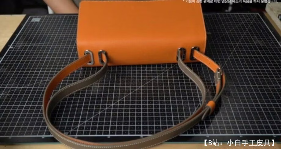 图案皮革女式斜挎包风琴包 - 2