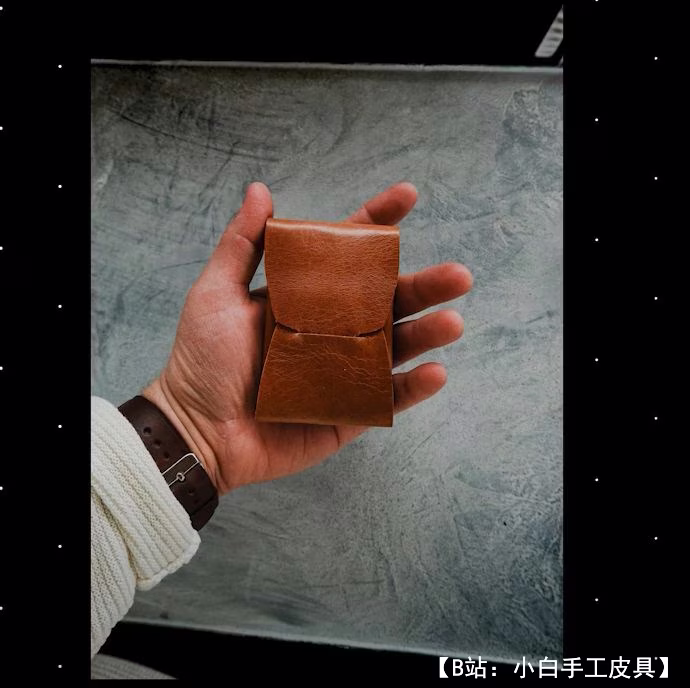 小皮革无缝卡夹图案 - 1