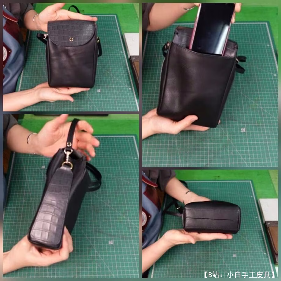 皮革斜挎包图案 - 2