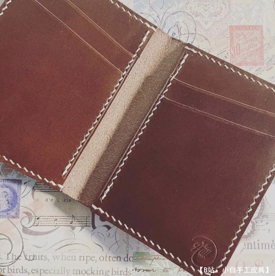 银行卡皮革简约双折图案 - 2