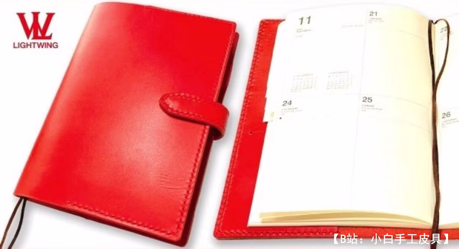 带锁日记本的皮革封面图案 - 1