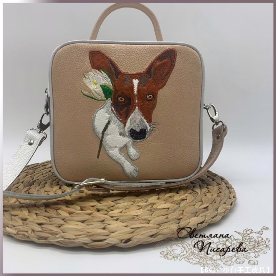 宠物刺绣皮包图案 - 1