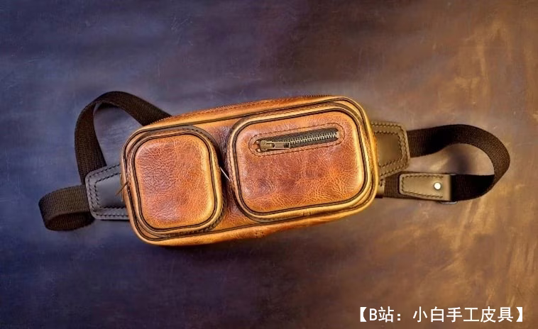 夏季或春秋季男士斜挎腰包图案 - 1