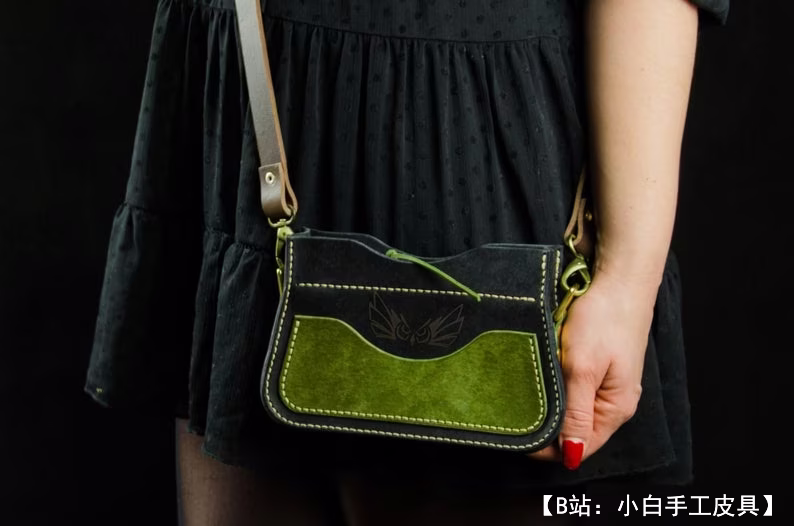 手拿小号女式手提包斜挎包（手拿包）图案 - 1