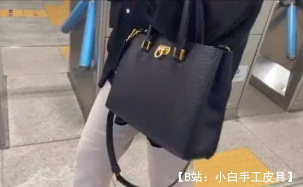 女士皮革手提包图案 - 1