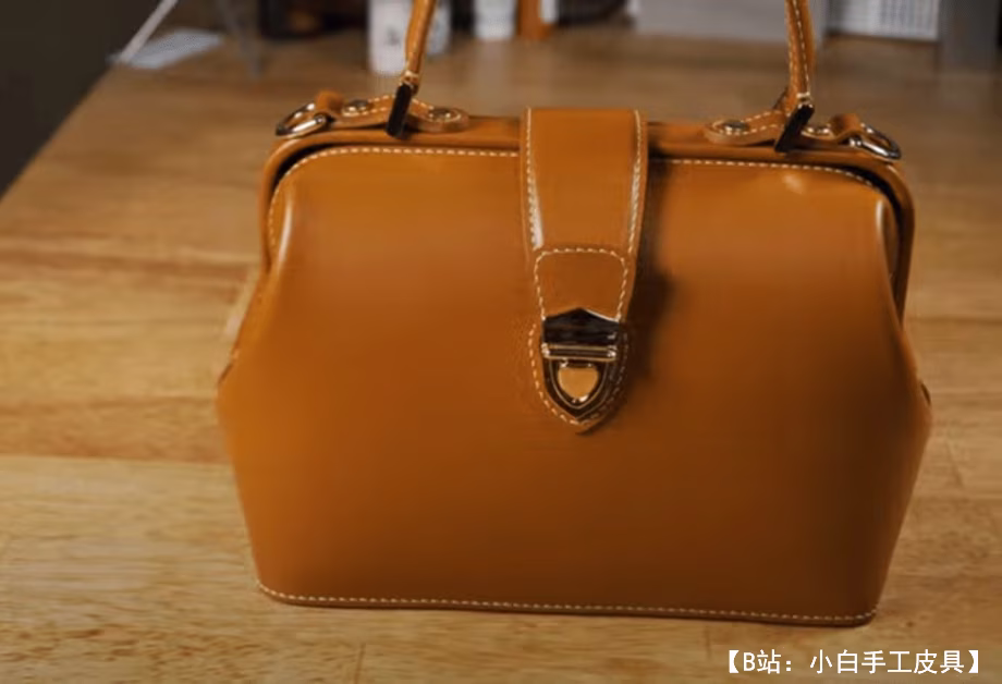 波士顿皮革女士手提包图案 - 1