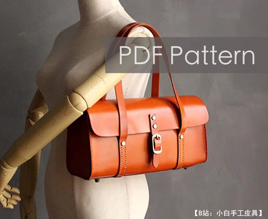 女士手提包“Boston”图案（女士波士顿包） - 1