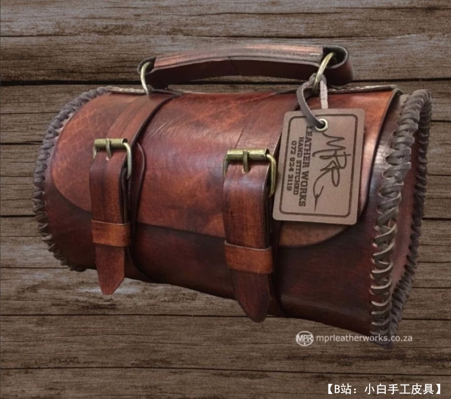 大皮革旅行包的图案 - 1