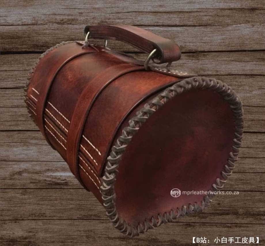 大皮革旅行包的图案 - 3