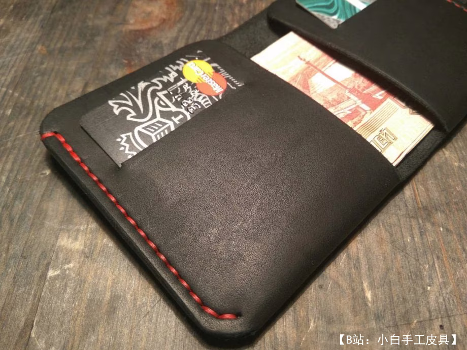 简单双折钱包的图案 - 2