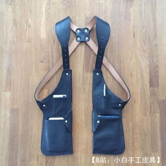 用于隐藏携带的男士背带/皮套包的图案 - 1