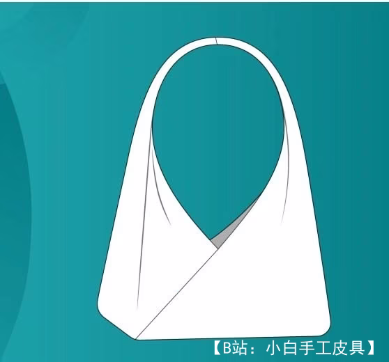 简单布料女式包型包的图案 - 2