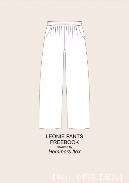 女式宽针织长裤图案，尺码 36-46 欧元 - 1