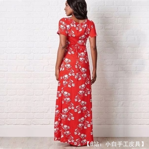 女式浅色夏季长连衣裙图案尺寸 34-48 欧元 - 2