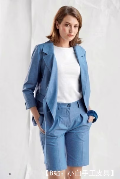 女式夏季西装外套 + 短裤图案尺码 36 -48（欧元） - 1