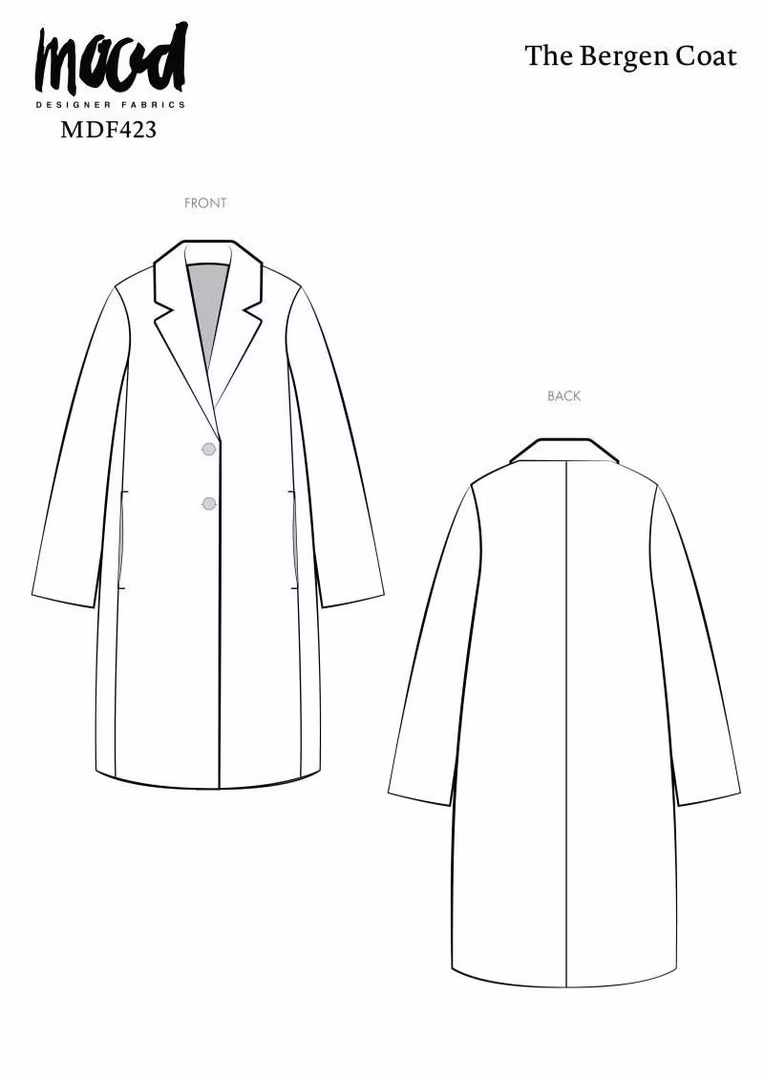 浅色女式外套的图案 - 1