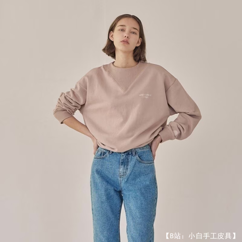 面料图案超大女式运动衫 XXS-5XL - 1