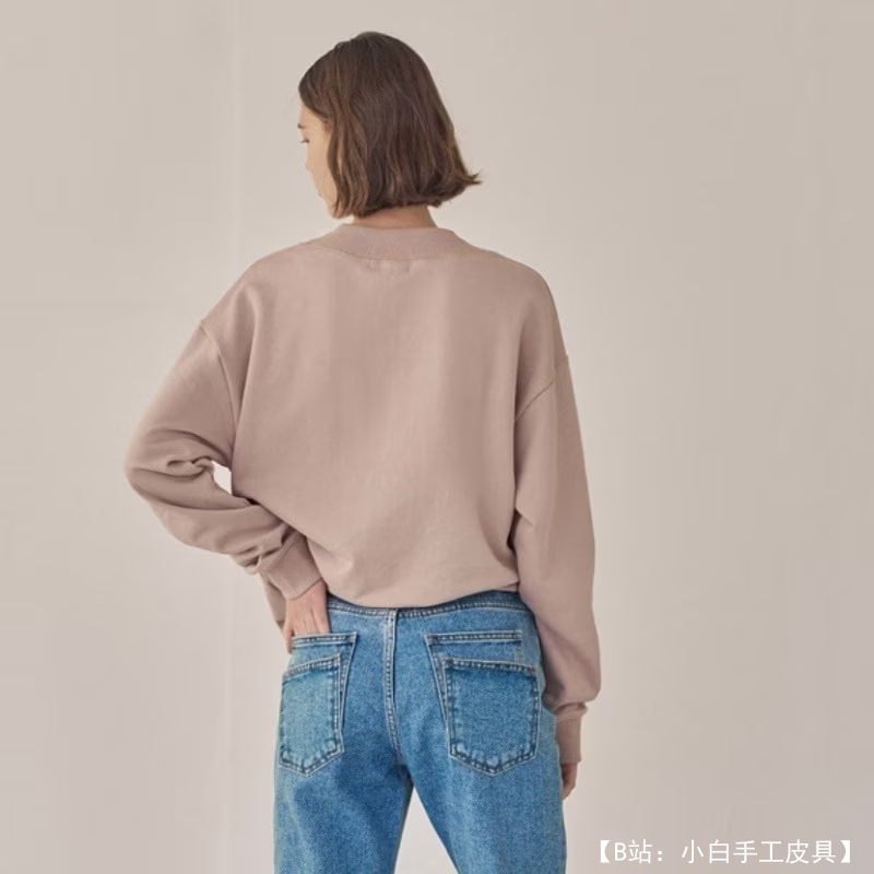 面料图案超大女式运动衫 XXS-5XL - 2