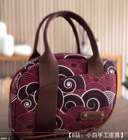 Miko Craft 的小号布料 Parra 手提包图案 - 2