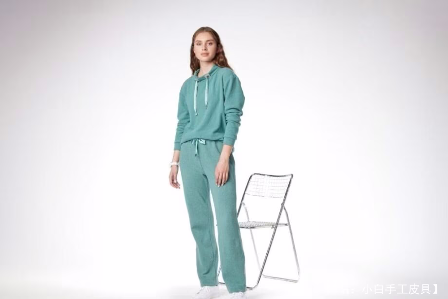 女式直筒针织长裤图案 - 1