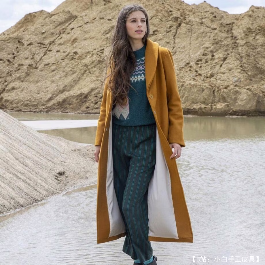 针织女式大衣花样 - 1