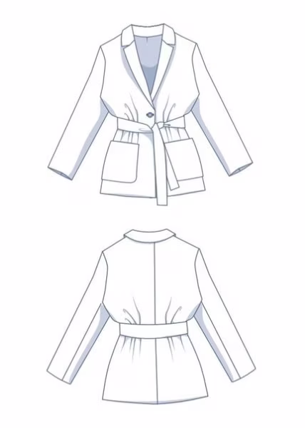 女式背心面料花样 - 3