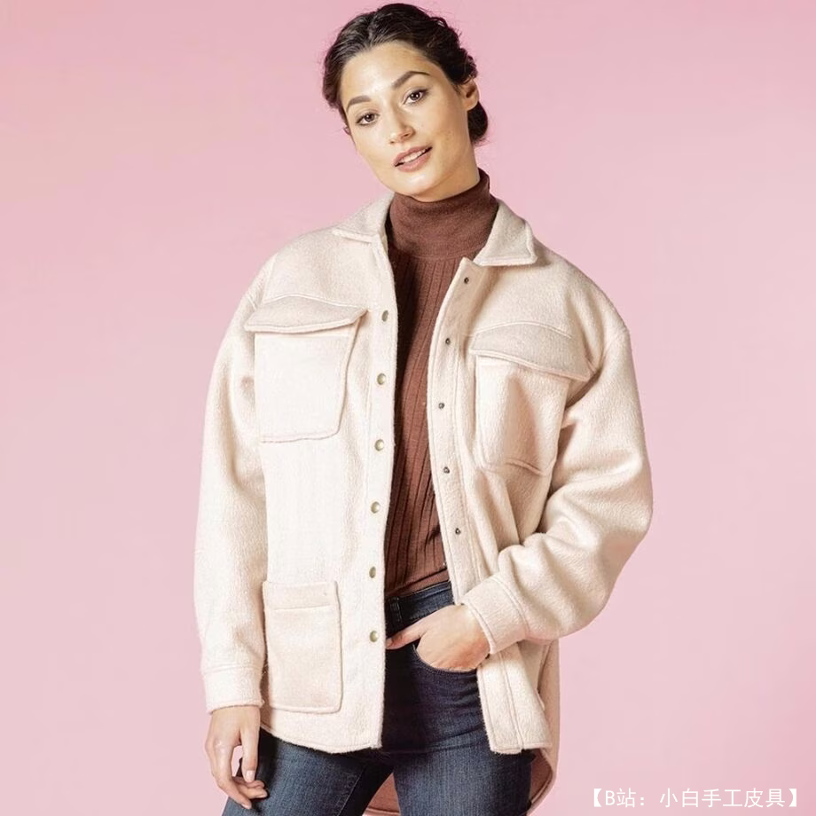 女式图案针织轻薄夹克衫，尺码范围 30-48 欧元 - 1