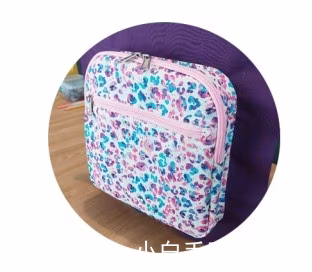 图案织物口袋（收纳袋）尺寸 24x24x4 - 1