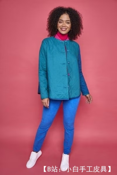 女式绗缝夹克、夹克图案 - 2