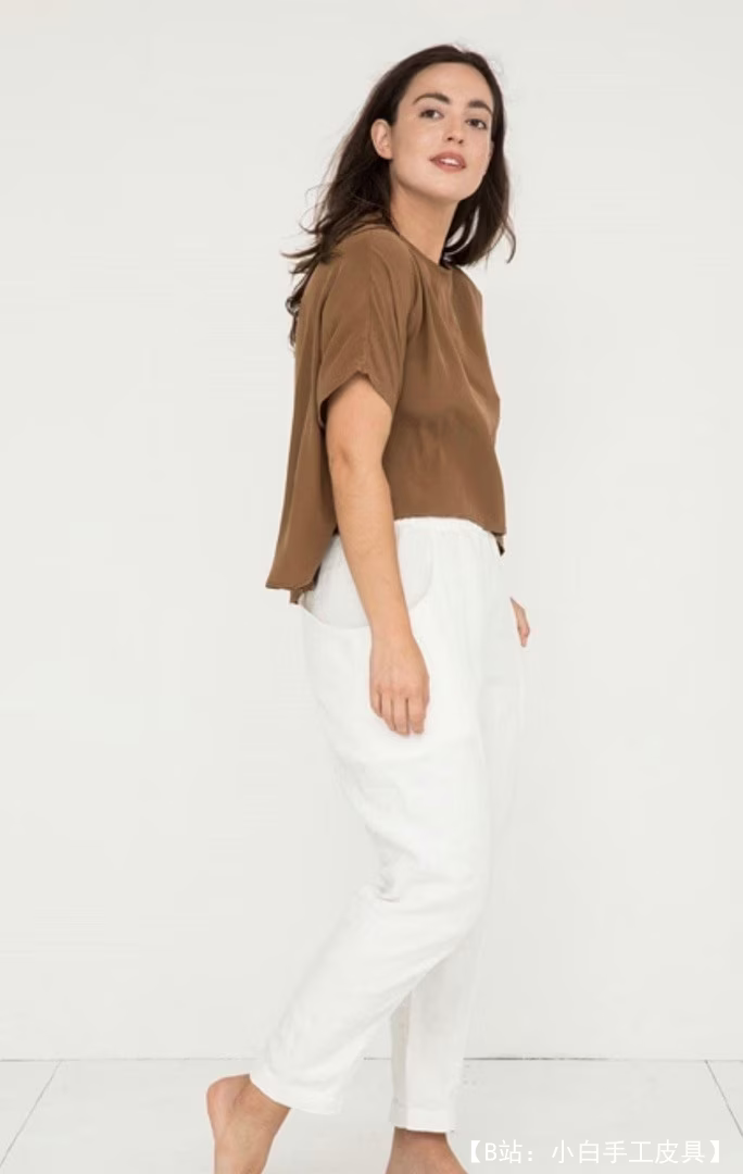 夏季浅色女裤图案尺码：00-28 US - 3