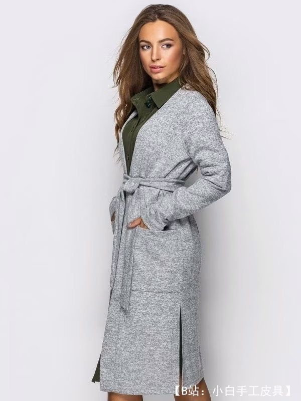 女式开衫图案（无扣） - 1