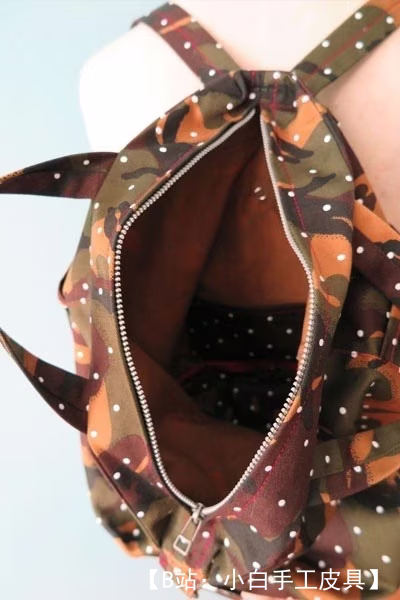 布袋/背包的图案可变形，带有大拉链隔层 - 2