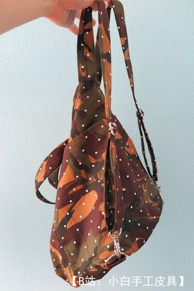 布袋/背包的图案可变形，带有大拉链隔层 - 3