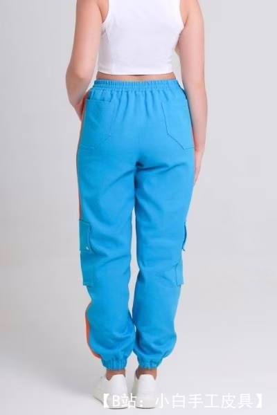 女式工装裤图案 - 3