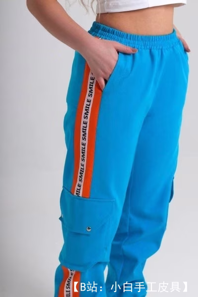 女式工装裤图案 - 4