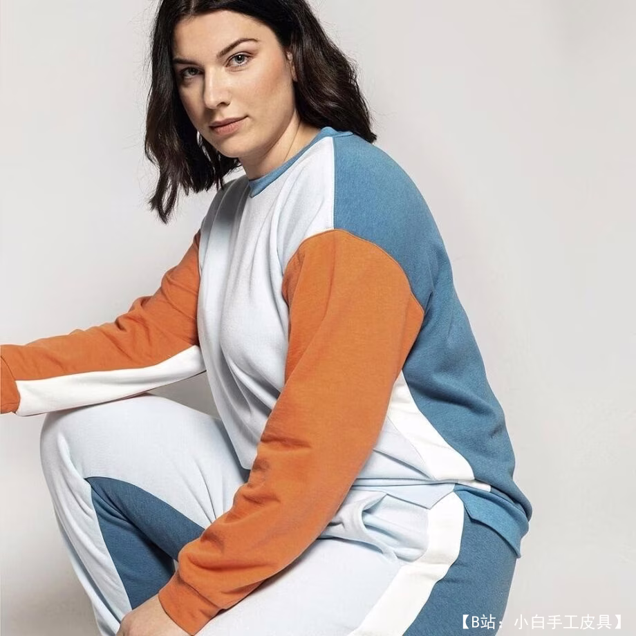 针织女式运动衫图案 - 2