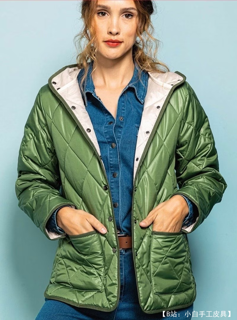 带帽女式运动衫夹克的图案 30-48 欧元（您可以缝制一件夹克用于任何目的） - 4