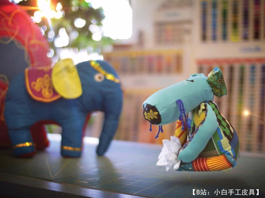 软毛绒狗玩具的图案 - 3