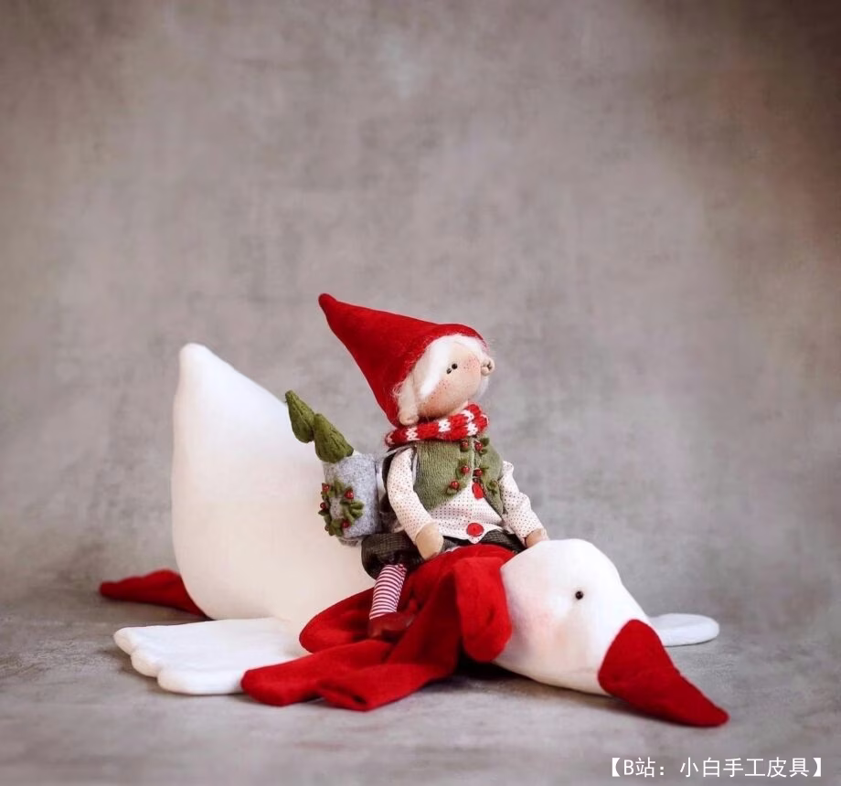 使用组装视频 MK 创建毛绒玩具“鹅”的图案 - 1