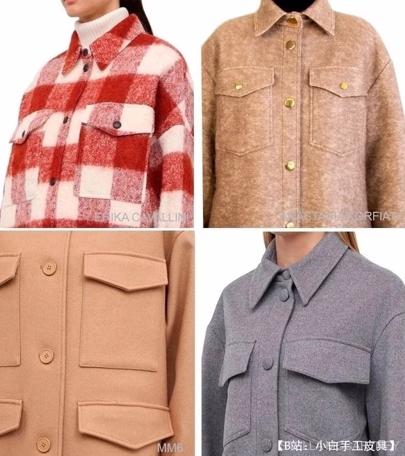 Выкройка женское пальто-рубашка размер от 44 - 2