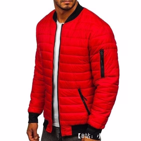 皮革图案绗缝男士飞行员夹克尺寸 0 - 30 - 1