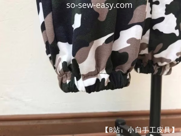 针织女式运动裤图案，尺码从 S 到 3XL，带抽绳 - 2