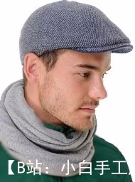 男式面料（羊毛）流氓帽所有尺寸图案 - 1