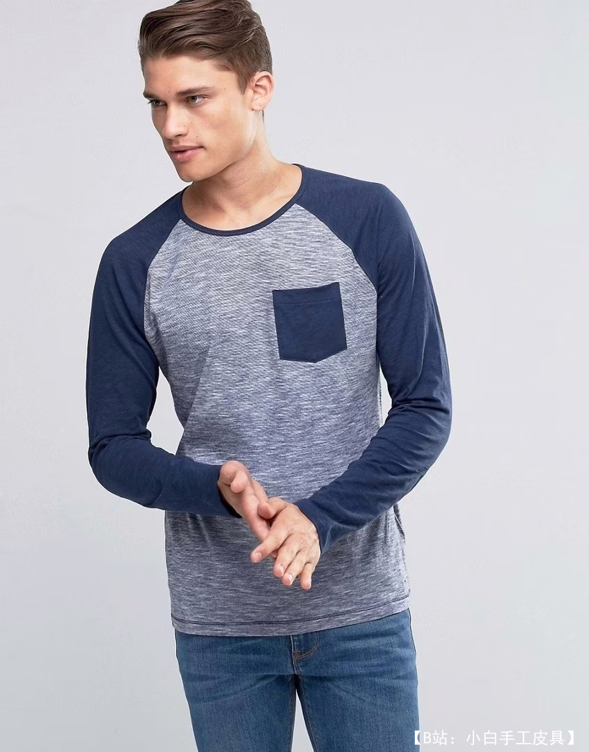 通用图案，可打造 3 款男士单品：长袖、带帽长袖、插肩袖 T 恤，尺码从 S 到 XXL - 2