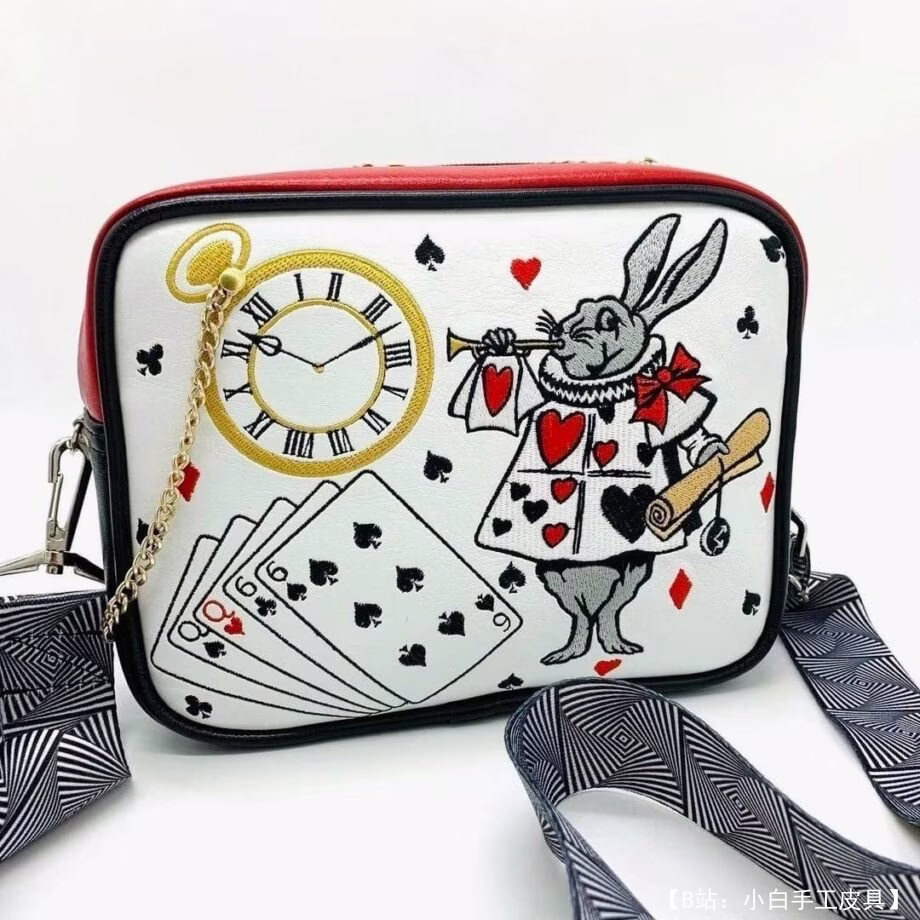 皮革/生态皮革斜挎包图案 - 1