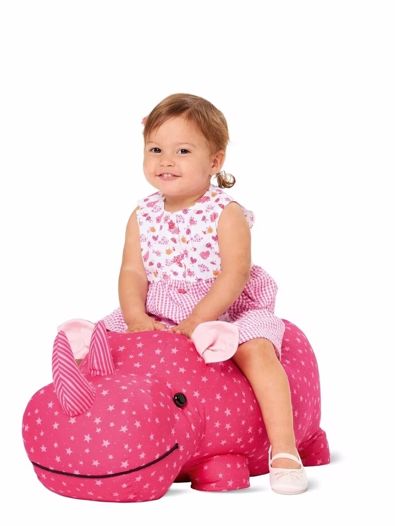 犀牛或河马枕头图案 - 3